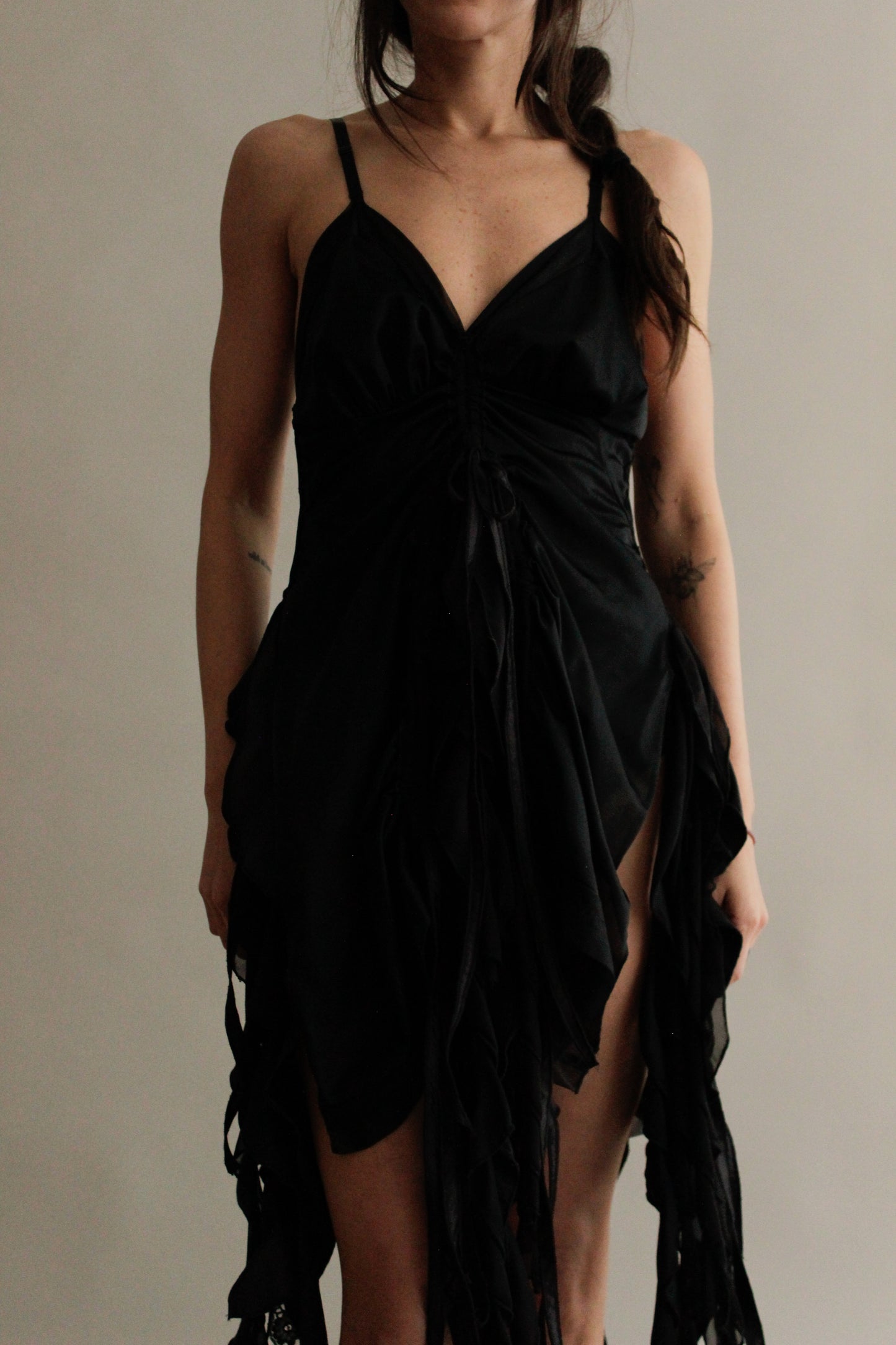 AURELIAS SLIP DRESS BLK